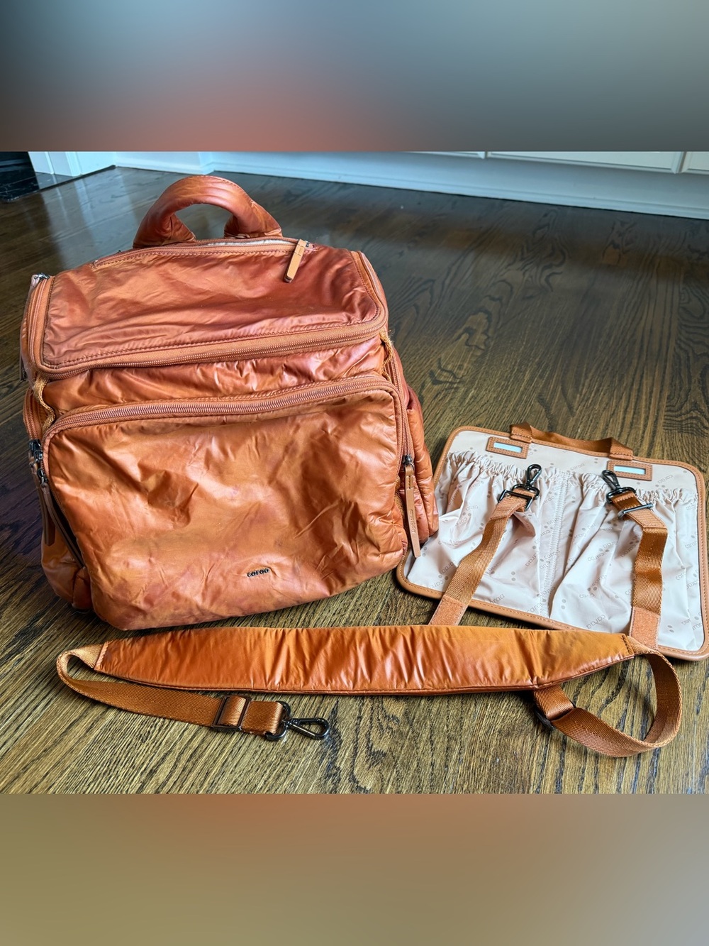 Caraa Large Diaper backpack, Clay color,